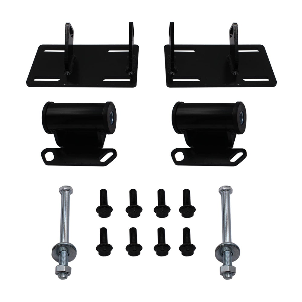 YHB front view of adapter plates and mounts showing ready-to-install kit benefit