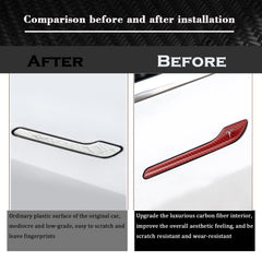 yhcdsea installed handle side profile on Tesla showing improved appearance and protection