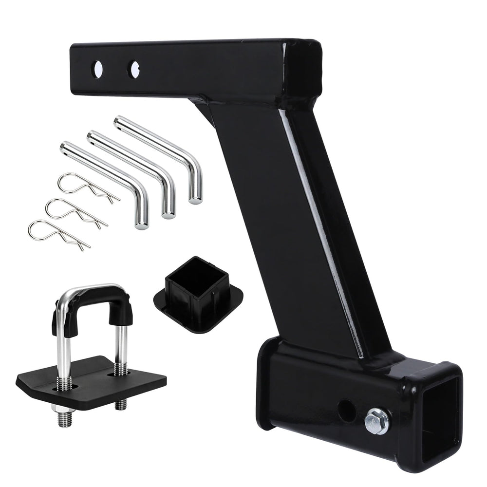 YHUER front profile hitch extension showing easy install benefit