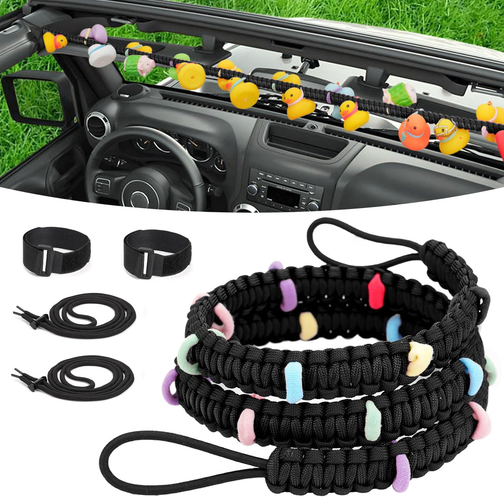 YIBEICO duck holder front mounted on Jeep showing tidy display benefit