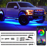 Yielinth front packaging showing complete underglow kit and included accessories benefits easy setup