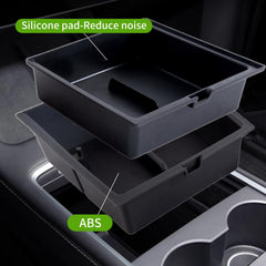 Yieokei armrest storage close-up showing textured ABS and durable finish