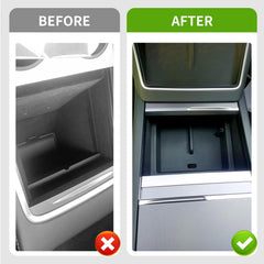 Yieokei hidden storage box open inside center console for secure items