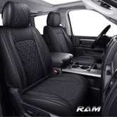 YIERTAI front overview showing fitted seat covers and neat appearance for protection