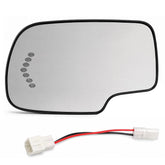 Yikesai front view of driver-side mirror showing clear reflective surface and signal