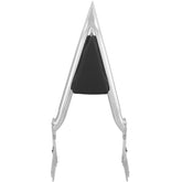 YikHouMall front view of 22-inch sissy bar showing sturdy chrome finish and classic look