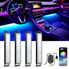 YiLaie front packaging showing multicolor LED kit and included accessories for easy install