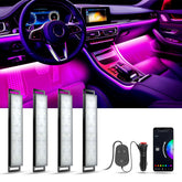YiLaie LED front view showing plug and LEDs, improves cabin mood