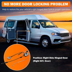 Yinlowa latch mounted on door illustrating correct alignment and ease