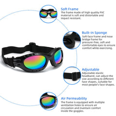 YISUGOOC goggles mounted on helmet in use providing windproof protection