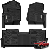 YITAMOTOR front left bucket seat mat showing snug fit and protection