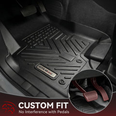 YITAMOTOR rear-row mats demonstrating back seat coverage and protection