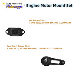 Yllshengyu left transmission mount next to measuring tape showing size and correct fit for Versa models