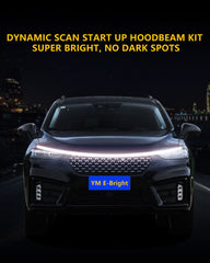 YM E-Bright mounted on grille showing scale and low-profile fit