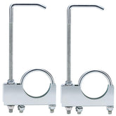 Ynoee exhaust clamp front view showing sturdy zinc-plated finish and fit