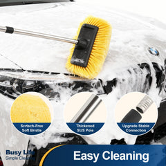Yocada brush washing car roof to reduce ladder use and maintain finish
