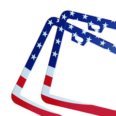 Yogrvner frame installed on sedan front showing secure fit and style