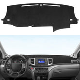 YOJOJOCO front overview of dash cover on Honda dashboard showing neat fit and protection