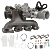 YOMALL turbocharger front view showing compact design and reliable fit