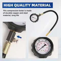Yonligonju close-up of 80mm dual-scale gauge for clear pressure readings