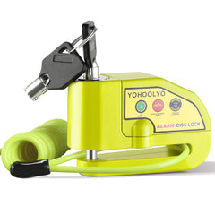 YOHOOLYO front view of disc lock showing compact form and robust build for visible deterrent