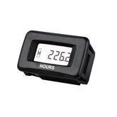 YOOREAL front panel hour meter showing clear numeric display and waterproof cover for readability