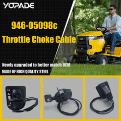 YOPADE throttle cable installed on tractor showing restored throttle control and safety