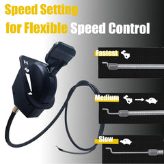 YOPADE throttle cable length and routing laid out to confirm fit and correct routing