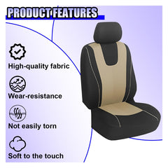 YoRise separate headrest cover detail showing secure fit and matching finish