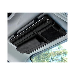 Yourkar front view organizer showing sleek black profile and easy access pockets