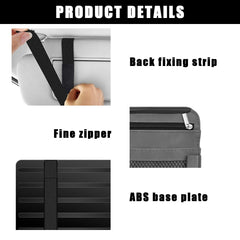 Yourkar in use with sunglasses fastened to visor for quick access benefit