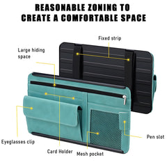 Yourkar size comparison open on sun visor showing compact scale advantage