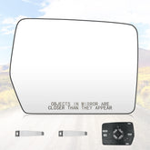 Youxmoto passenger right mirror front view showing full reflective surface and improved visibility