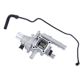 YOUYIEN thermostat housing front view showing mounting points and durable aluminium benefit