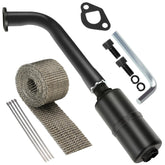 YOXUFA front assembly showing muffler and header, improves noise control