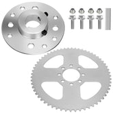 YOXUFA front assembly showing hub and 60T sprocket, ready to install
