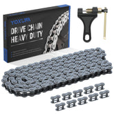 YOXUFA front packaging showing 420 chain kit and included tool for easy replacement