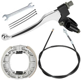 YOXUFA brake kit front view showing lever cable and shoes for quick replacement