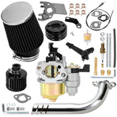 YOXUFA kit front packaging showing included carburetor and exhaust for quick identification