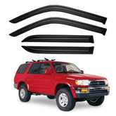 YQAUTEC front passenger window visor showing snug fit and clean look