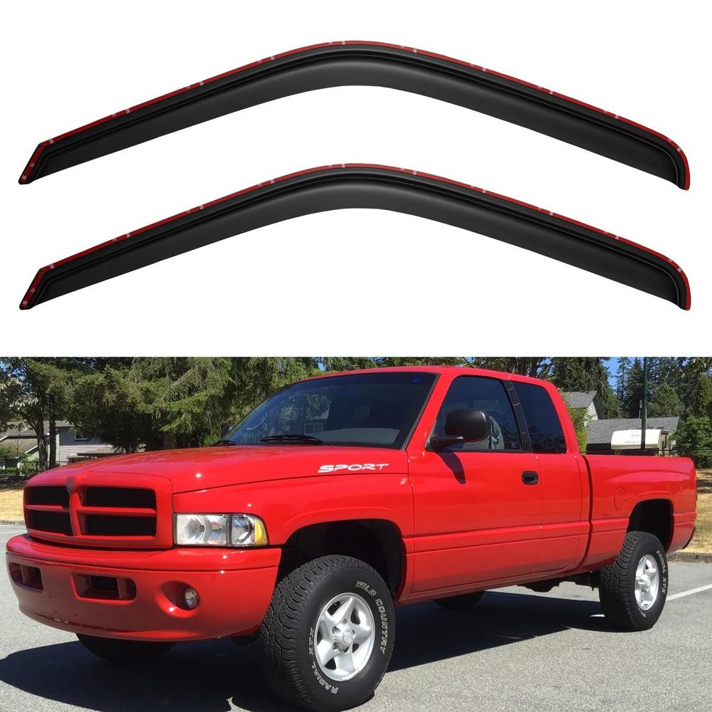 YQAUTEC packaging showing front door visors and contents, clear fit guide benefit