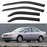 YQAUTEC front left door visor on Accord showing clean fit and protection
