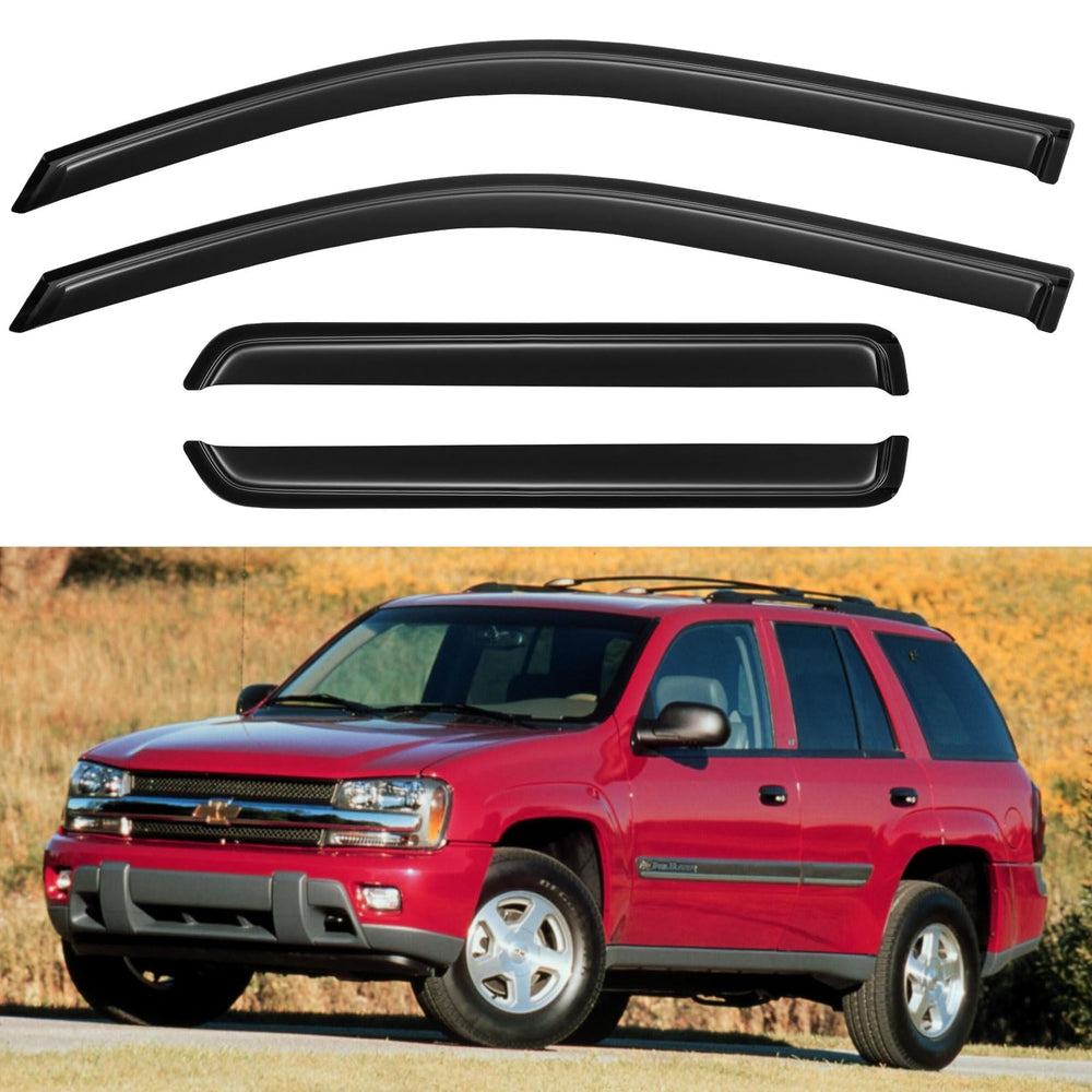 YQAUTEC front packaging showing complete visor set and fit for Trailblazer