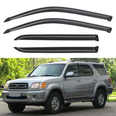 YQAUTEC front passenger visor on Sequoia showing sleek fit and weather protection