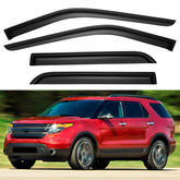 YQAUTEC front passenger visor installed showing sleek profile and weather protection