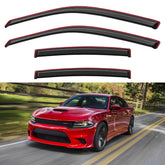 YQAUTEC front passenger visor installed on Charger shows sleek look and protection