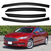 YQAUTEC front passenger window visor on Ford Fusion adds rain protection