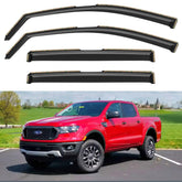 YQAUTEC front view installed on Ranger Crew Cab shows sleek weather protection