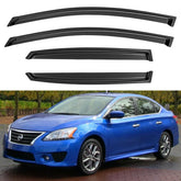 YQAUTEC front packaging view showing visors and fit for Sentra, clear protection benefit
