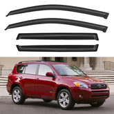 YQAUTEC front visor installed on RAV4 showing clean fit and added protection